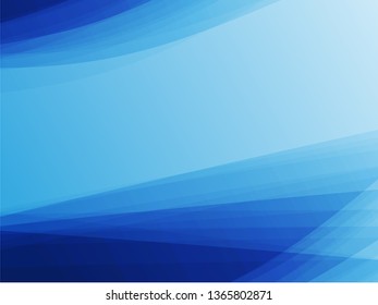 Abstract vector blue wave silk or satin fabric on white background for grand opening ceremony or other occasion