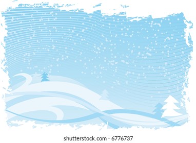 Abstract vector of a blue xmas