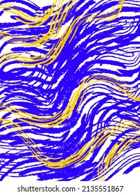 Abstract vector blue and yellow illustration 