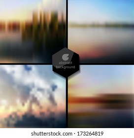 Abstract Vector blur background