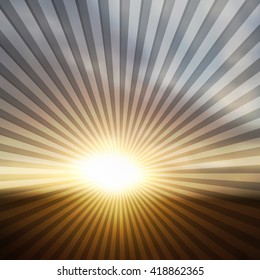 abstract vector blur background with sun rays