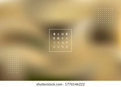 Abstract vector blurred background with dotted elements and text