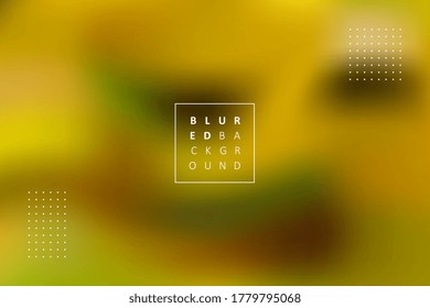 Abstract vector blurred background with dotted elements and text