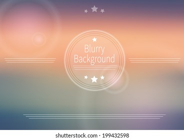 Abstract vector blurry background