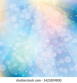 Abstract vector blurry shining background.