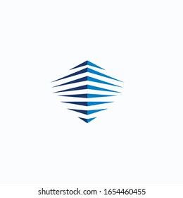 Abstract Vector Boat Logo Design. Logotype for company