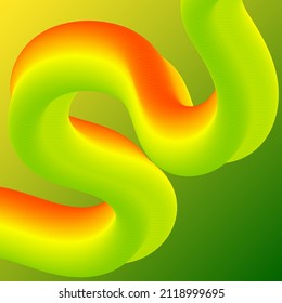 Abstract vector body wave. wave flow. 3d design element. Presentation template.