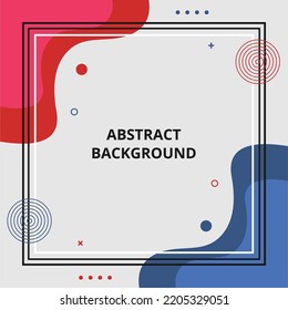 Abstract vector border background. Editable abstract collection template geometry background. Can be used for various designs such as posters, templates, covers, social media posts and others