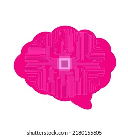 Abstract vector brain. Vector brain for your design.