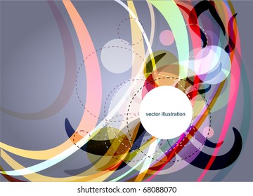 Abstract vector bright banner