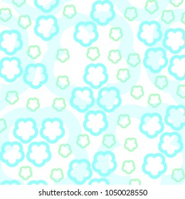 Abstract vector bright blue on white background