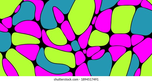 Abstract vector bright colored background. For cover print, banner. Doodle style.
