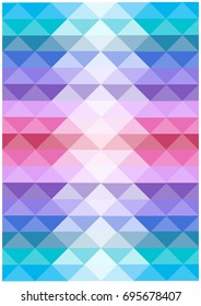 abstract vector bright flowing triangles background, mosaic tiles concept