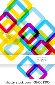 abstract vector bright squares background