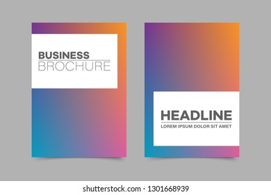 Abstract vector brochure