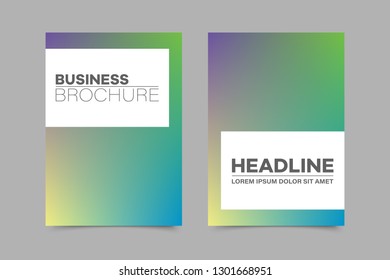 Abstract vector brochure