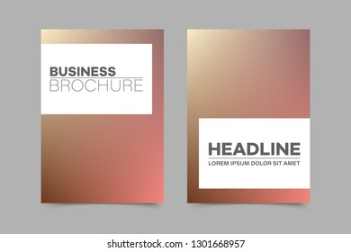 Abstract vector brochure