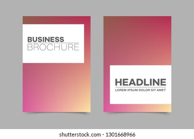 Abstract vector brochure