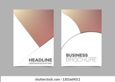 Abstract vector brochure