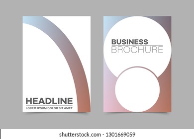 Abstract vector brochure