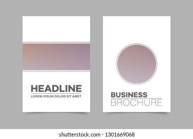 Abstract vector brochure
