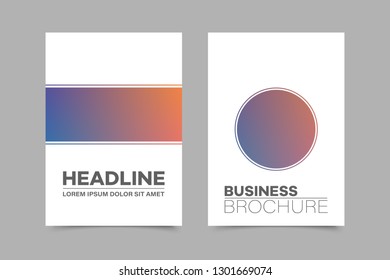 Abstract vector brochure
