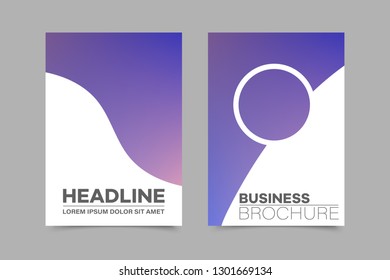 Abstract vector brochure