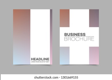 Abstract vector brochure