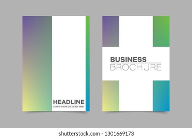 Abstract vector brochure