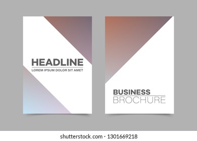 Abstract vector brochure