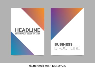 Abstract vector brochure