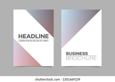 Abstract vector brochure