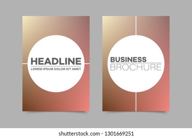 Abstract vector brochure