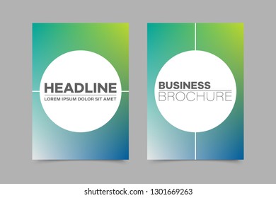 Abstract vector brochure