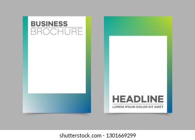 Abstract vector brochure