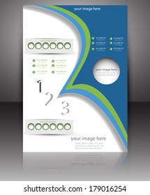 abstract vector Brochure background template