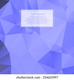 Abstract vector brochure cover design template with text block