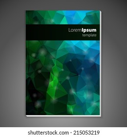 Abstract vector brochure design