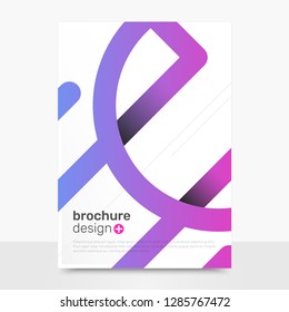 Abstract Vector Brochure Design. Creative Vector Cover Mockup. Company Brochure Templates. EPS10