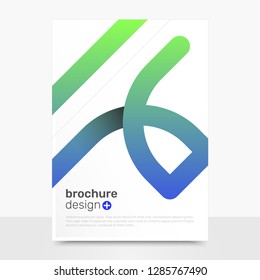 Abstract Vector Brochure Design. Professional Vector Cover Mockup. Company Brochure Templates. EPS10