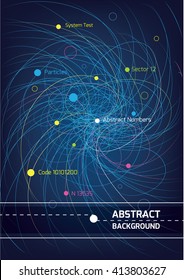 abstract vector brochure.  design science and research concept
