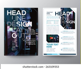 Abstract Vector Brochure Flyer design Layout template in A4 size