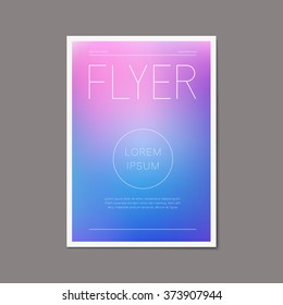 Abstract vector brochure flyer design template