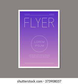 Abstract vector brochure flyer design template