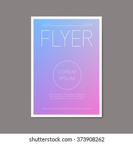 Abstract vector brochure flyer design template