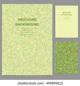 Abstract vector brochure template design with pixel squares
