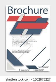 Abstract Vector Brochure Template. Flyer Layout. Flat Style. Infographic Elements.