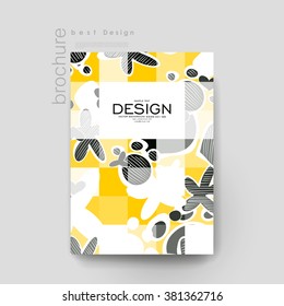 abstract vector brochure template. Flyer Layout. Creative modern design