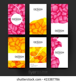 abstract vector brochure template. Flyer Layout. Creative modern design