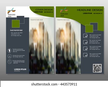 Abstract Vector Brochure Template. Flyer Layout. Flat Style. Infographic Elements.